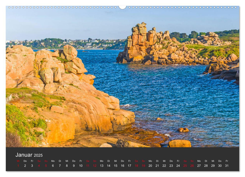 Côte de Granit Rose - Ein Küstenbereich in der Bretagne (CALVENDO Premium Wandkalender 2025)