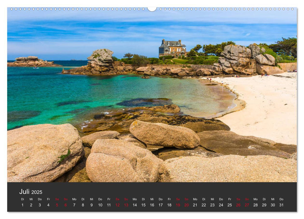 Côte de Granit Rose - Ein Küstenbereich in der Bretagne (CALVENDO Premium Wandkalender 2025)