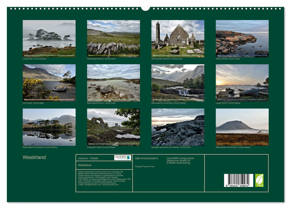 Westirland (CALVENDO Premium Wandkalender 2025)