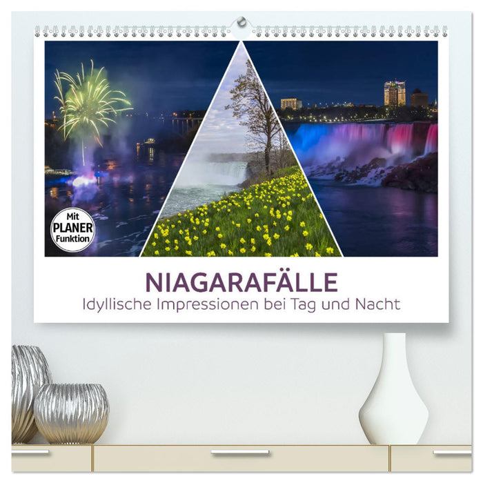 NIAGARAFÄLLE Idyllische Impressionen bei Tag und Nacht (CALVENDO Premium Wandkalender 2025)