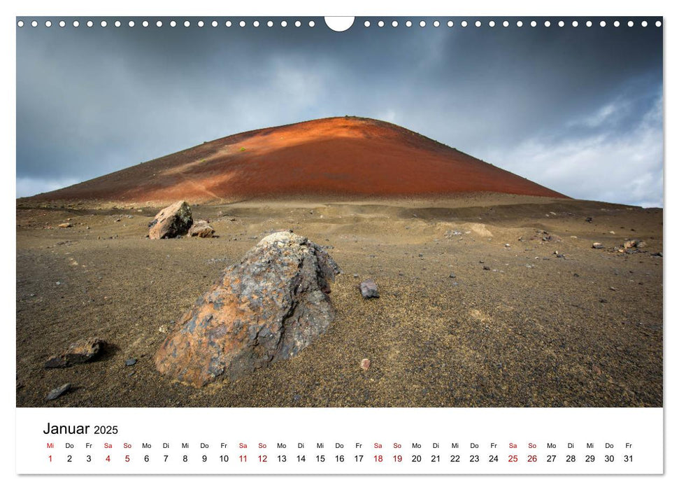 Lanzarote - Die Farben der Natur (CALVENDO Wandkalender 2025)