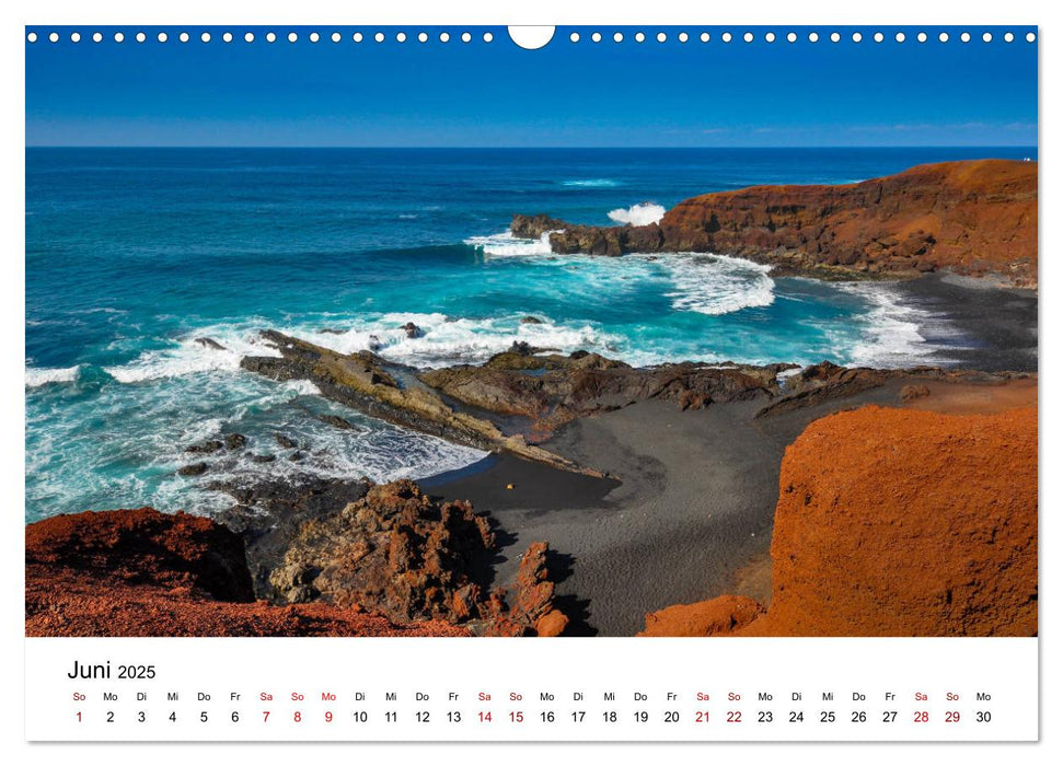 Lanzarote - Die Farben der Natur (CALVENDO Wandkalender 2025)