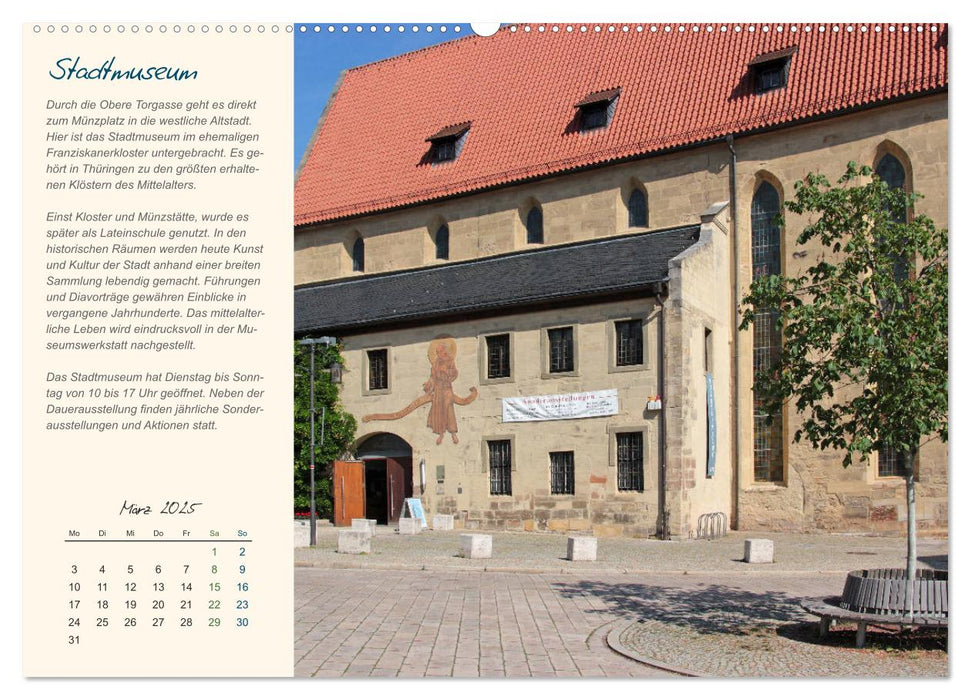 Saalfeld an der Saale – mein Streifzug durch die historische Altstadt (CALVENDO Premium Wandkalender 2025)