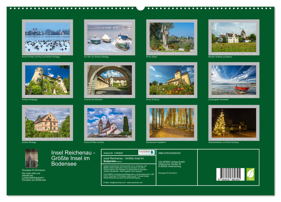 Insel Reichenau - Größte Insel im Bodensee (CALVENDO Premium Wandkalender 2025)