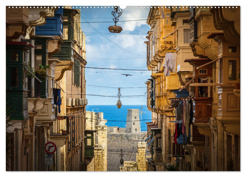 Valletta - Morbide Schönheit im Mittelmeer (CALVENDO Premium Wandkalender 2025)