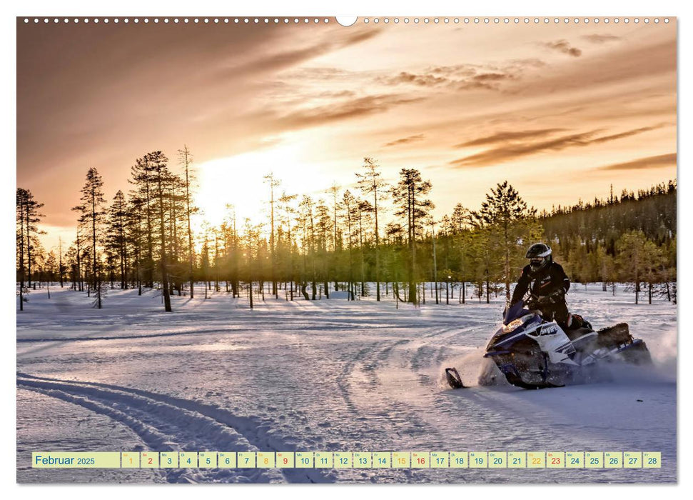 Schneemobil - so cool (CALVENDO Premium Wandkalender 2025)