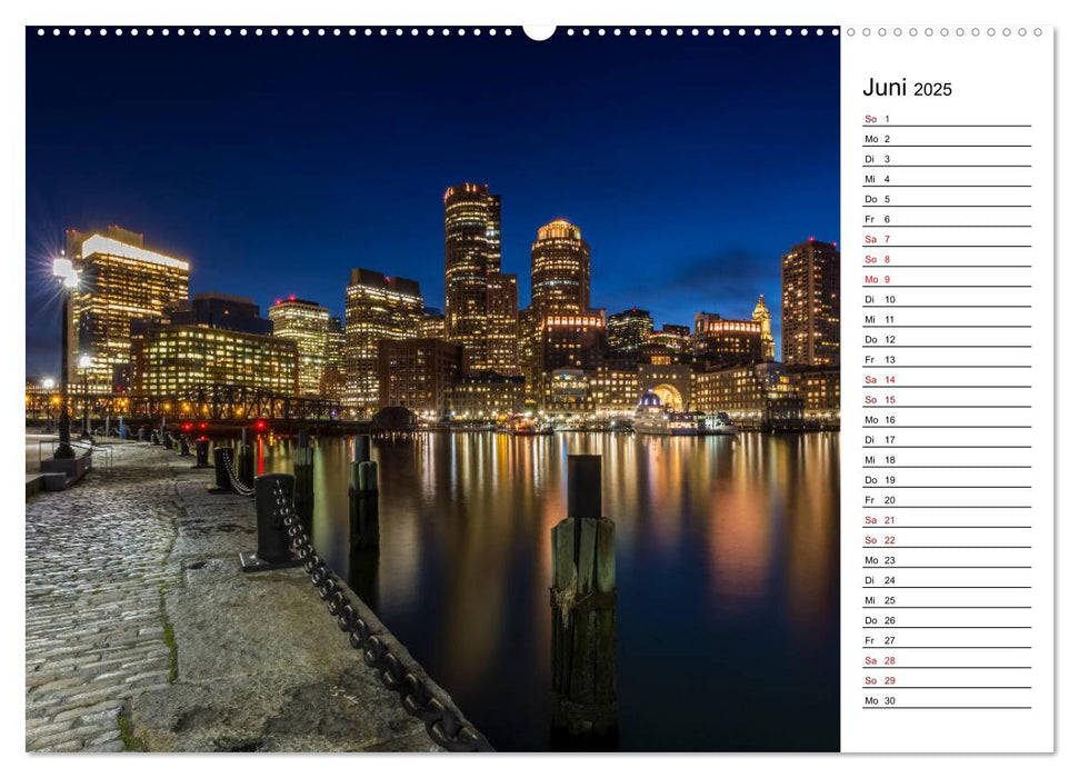 Stadtansichten aus Boston (CALVENDO Premium Wandkalender 2025)