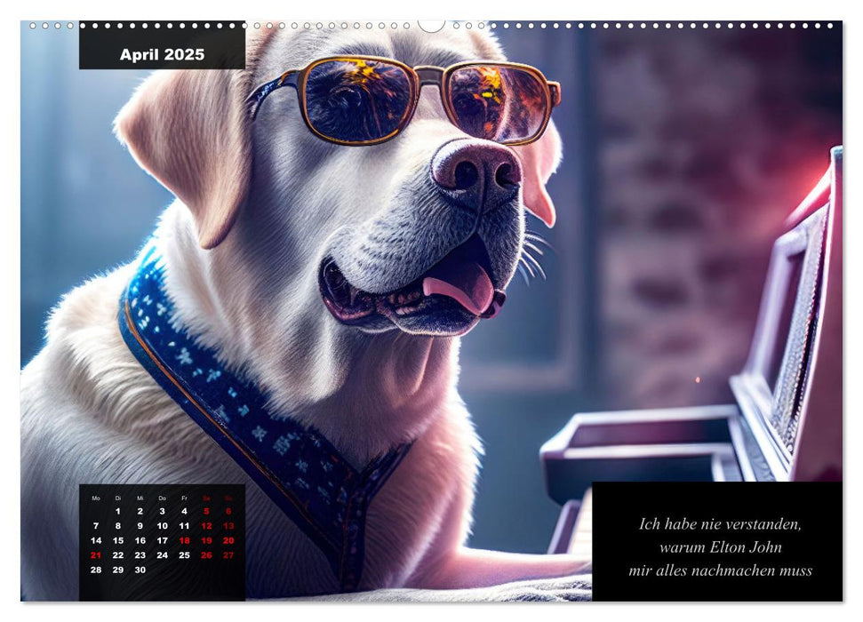 Der witzige Labrador-Kalender (CALVENDO Premium Wandkalender 2025)