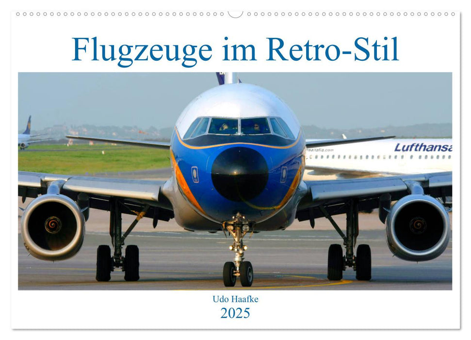 Flugzeuge im Retro-Stil (CALVENDO Wandkalender 2025)