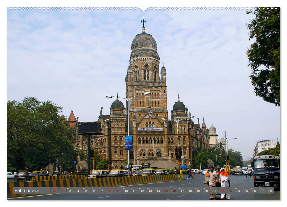 In den Straßen von Mumbai (CALVENDO Wandkalender 2025)