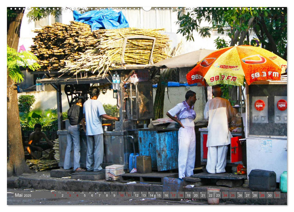 In den Straßen von Mumbai (CALVENDO Wandkalender 2025)