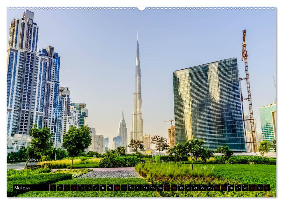 Dubai Highlights (CALVENDO Premium Wandkalender 2025)