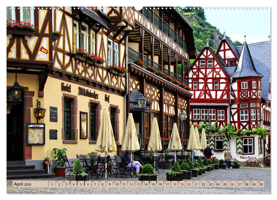 Bacharach - Sehenswerter Ort am Mittelrhein (CALVENDO Premium Wandkalender 2025)