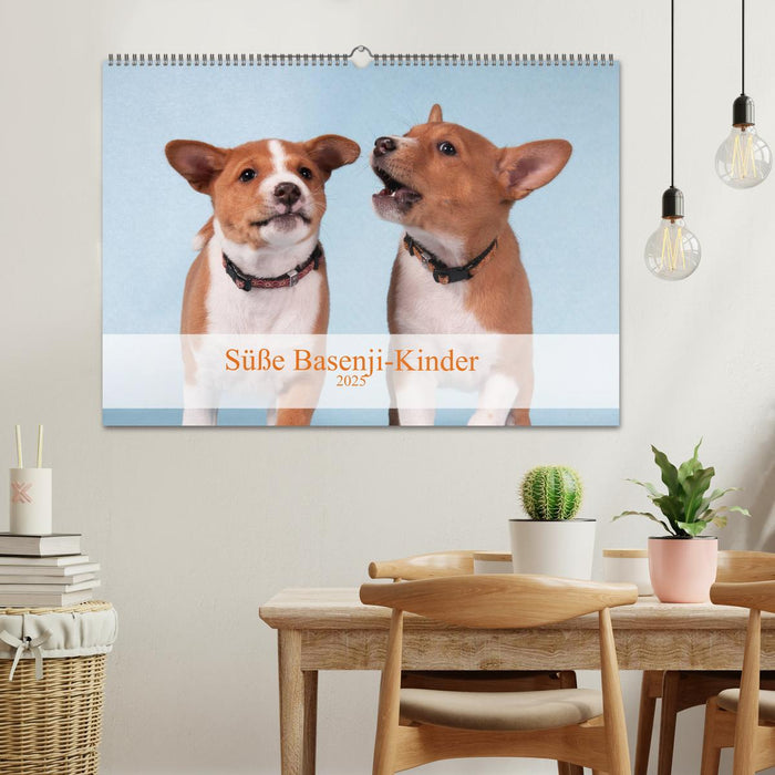 Süße Basenji-Kinder (CALVENDO Wandkalender 2025)