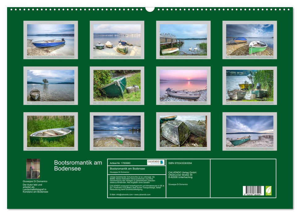 Bootsromantik am Bodensee (CALVENDO Wandkalender 2025)