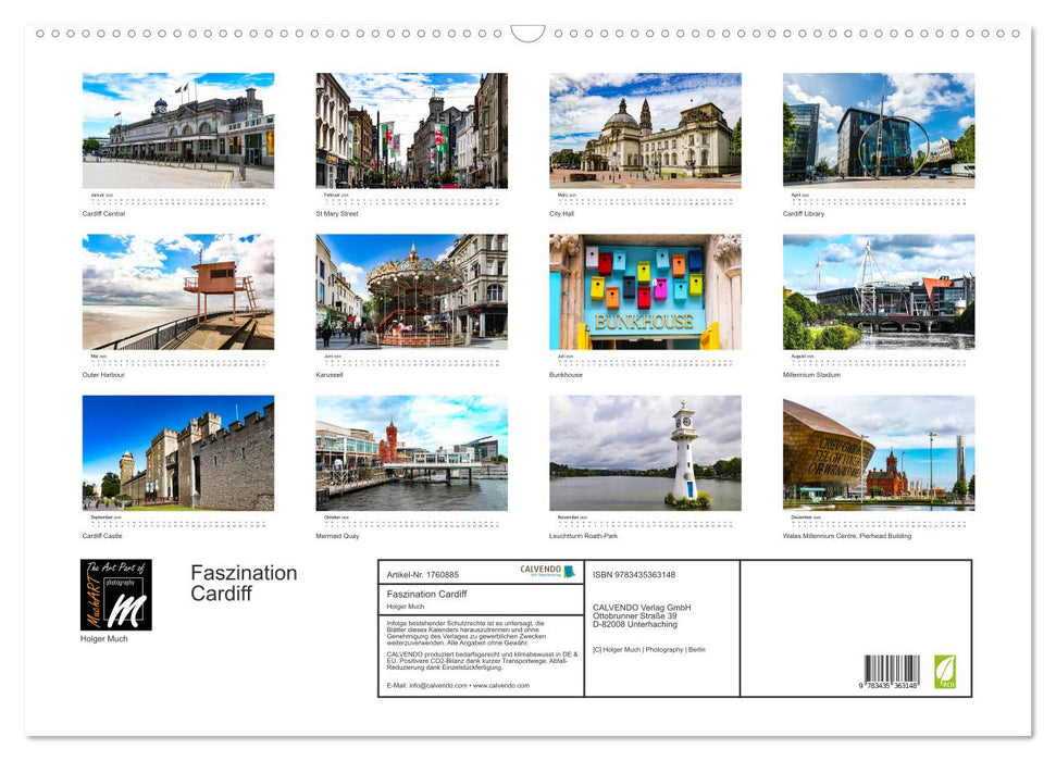 Faszination Cardiff (CALVENDO Wandkalender 2025)