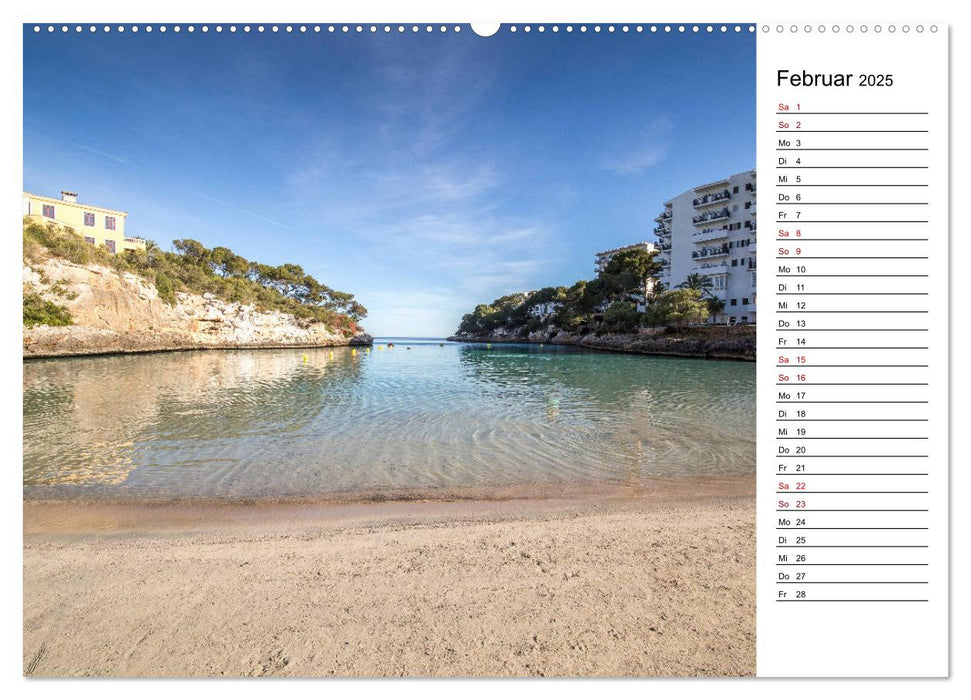 Mallorca - Strände im Südosten (CALVENDO Premium Wandkalender 2025)