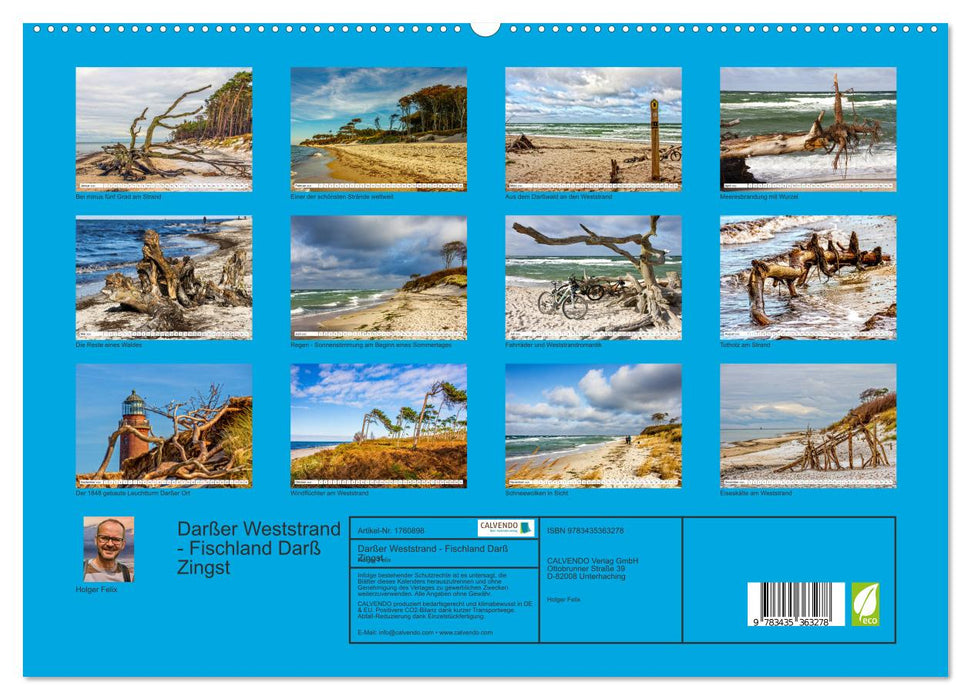 Darßer Weststrand - Fischland Darß Zingst (CALVENDO Premium Wandkalender 2025)