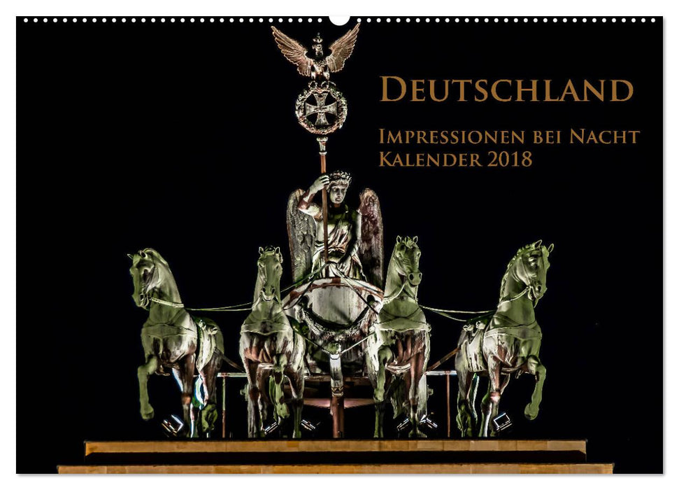 Deutschland Impressionen bei Nacht (CALVENDO Wandkalender 2025)