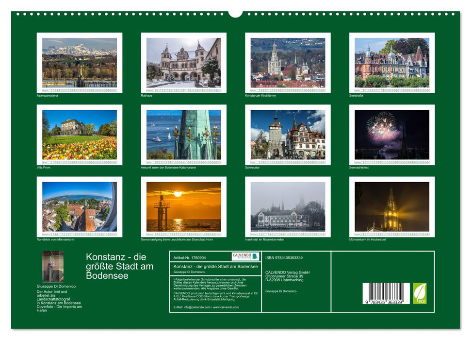 Konstanz - die größte Stadt am Bodensee (CALVENDO Premium Wandkalender 2025)