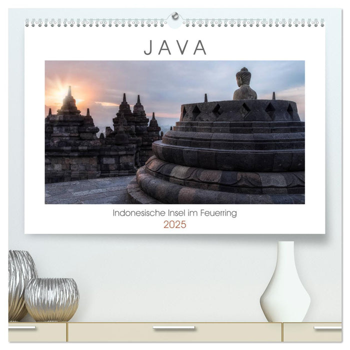 Java, Indonesische Insel im Feuerring (CALVENDO Premium Wandkalender 2025)