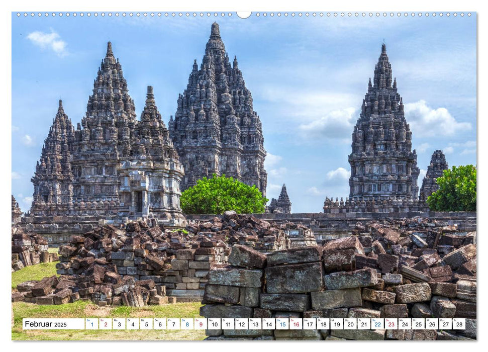 Java, Indonesische Insel im Feuerring (CALVENDO Premium Wandkalender 2025)