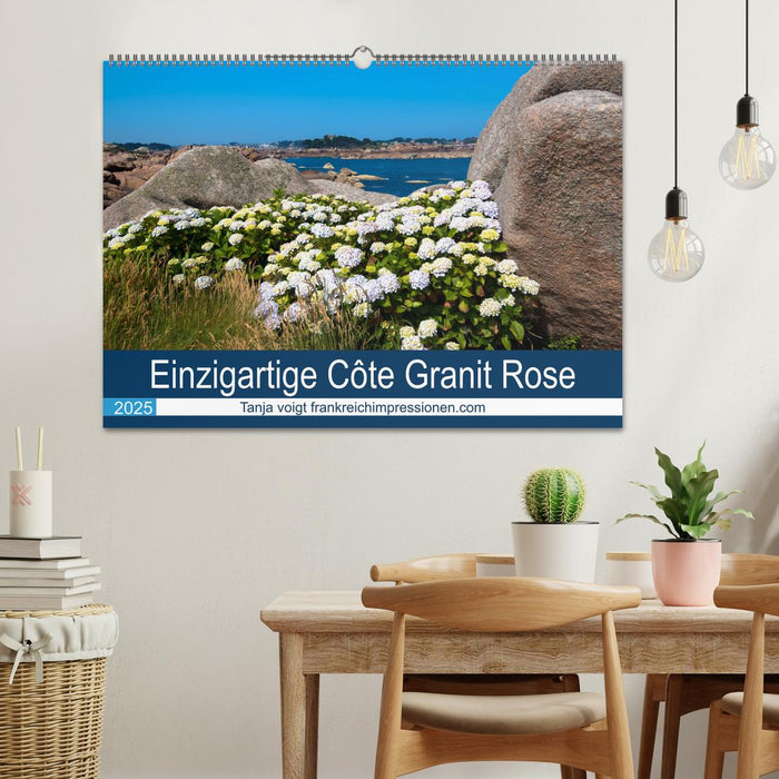 Einzigartige Côte Granit Rose (CALVENDO Wandkalender 2025)