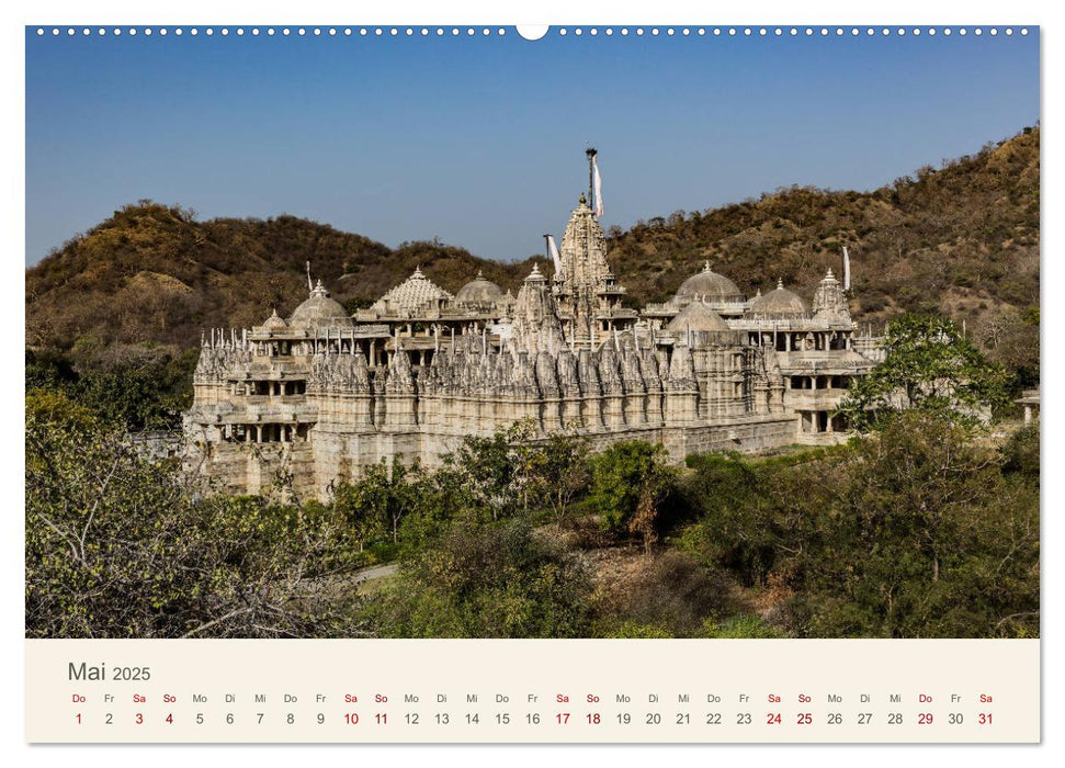 Rajasthan - Architektur im Land der Könige (CALVENDO Premium Wandkalender 2025)