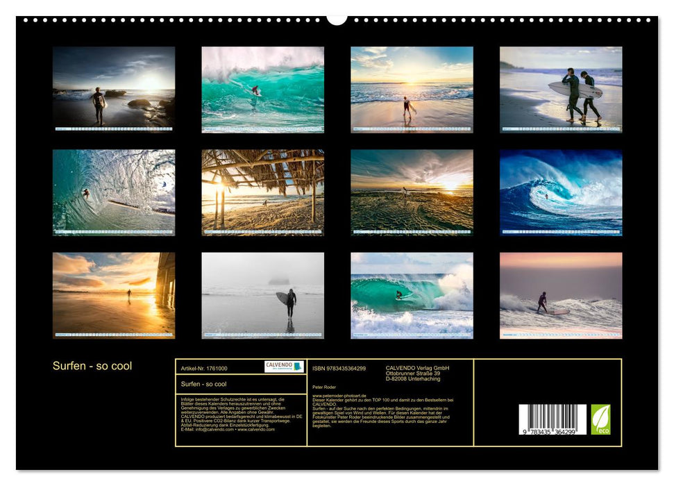 Surfen - so cool (CALVENDO Premium Wandkalender 2025)