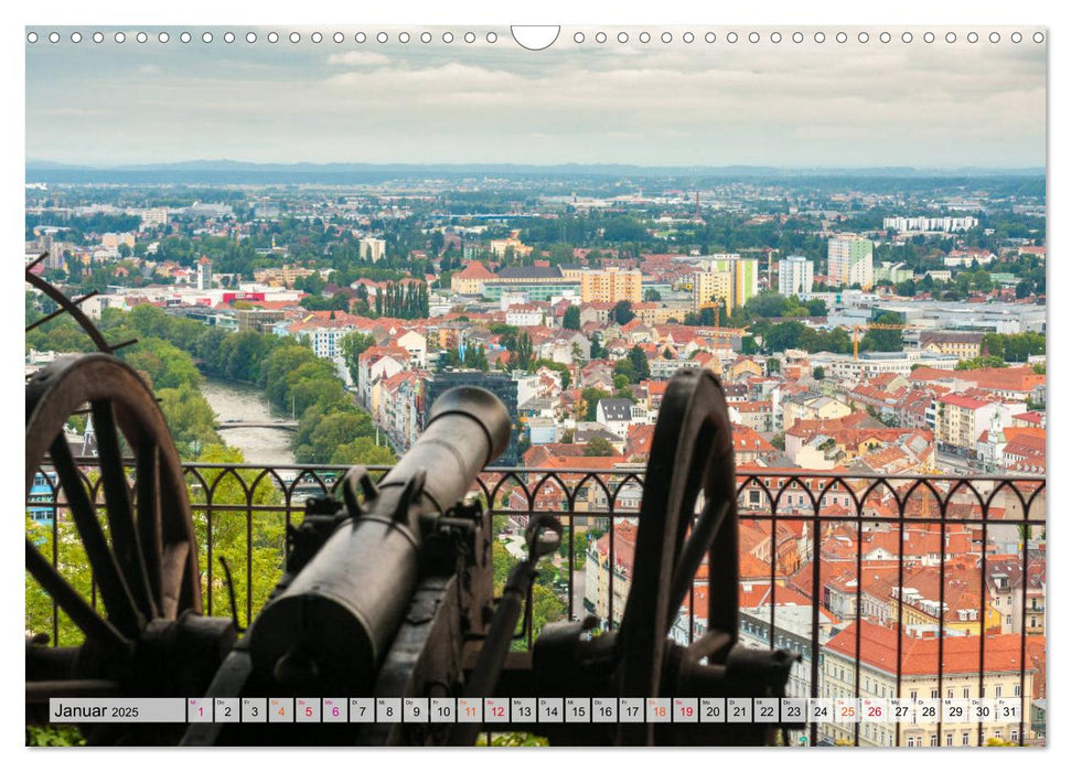 Graz im Auge des Fotografen (CALVENDO Wandkalender 2025)