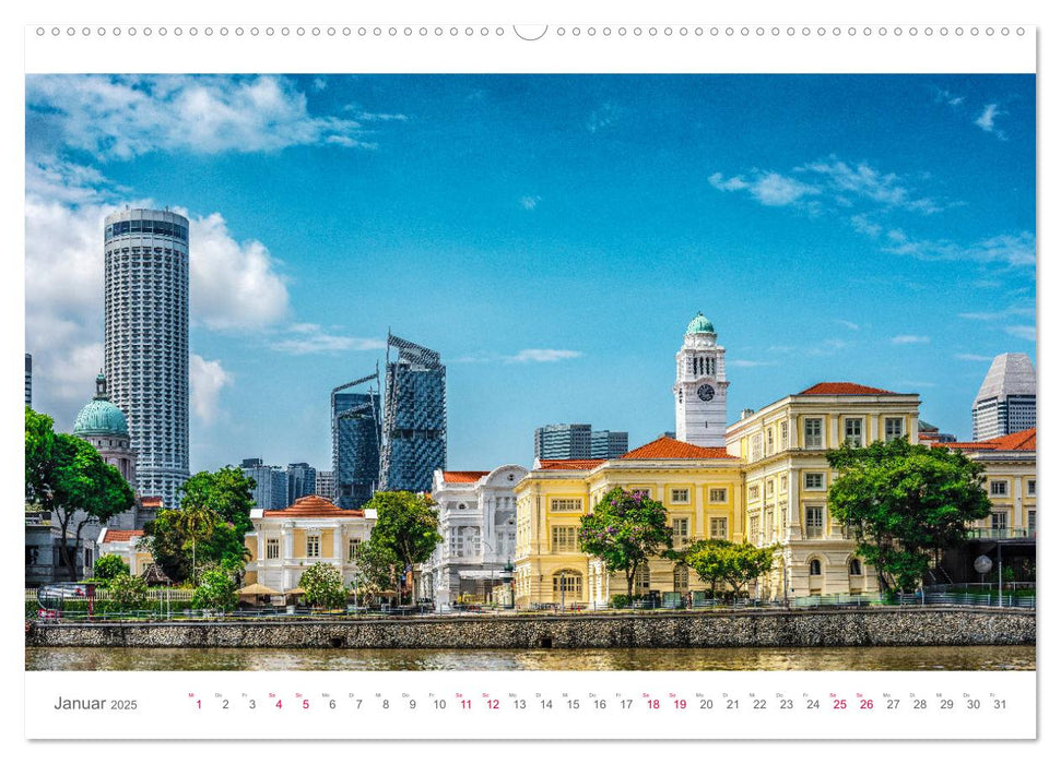 Singapur, Metropole in Asien (CALVENDO Premium Wandkalender 2025)