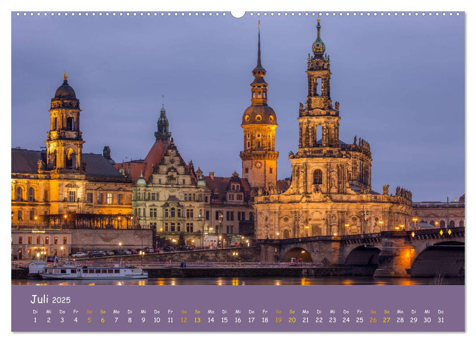 Elbflorenz - Dresden und Umgebung (CALVENDO Premium Wandkalender 2025)