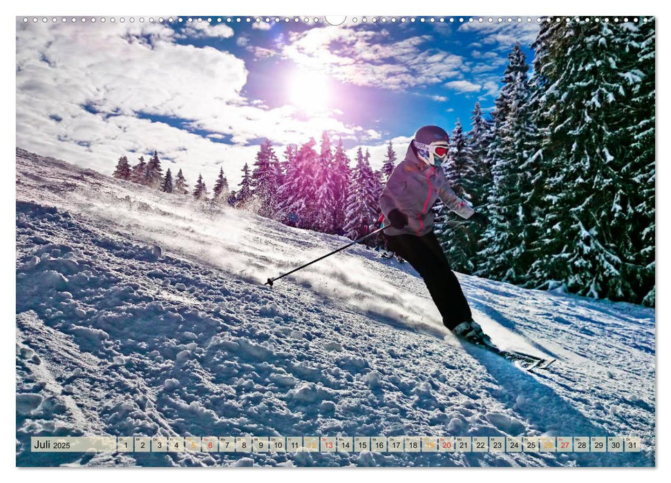 Skifahren - so schön (CALVENDO Premium Wandkalender 2025)