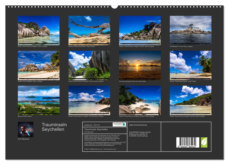 Trauminseln Seychellen (CALVENDO Premium Wandkalender 2025)