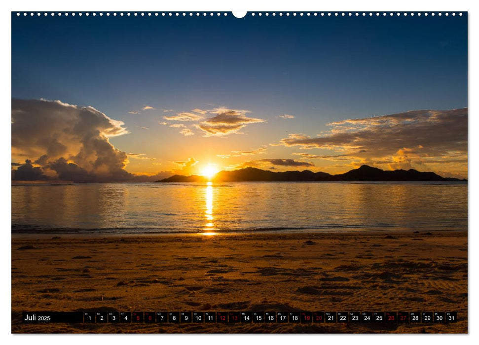 Trauminseln Seychellen (CALVENDO Premium Wandkalender 2025)