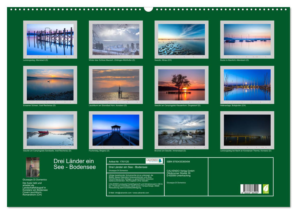 Drei Länder ein See - Bodensee (CALVENDO Wandkalender 2025)