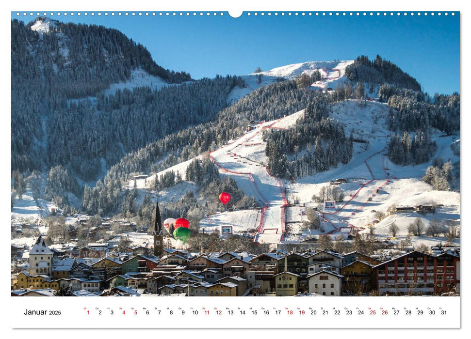 Kitzbühel, Sportstadt und Wanderparadies (CALVENDO Premium Wandkalender 2025)