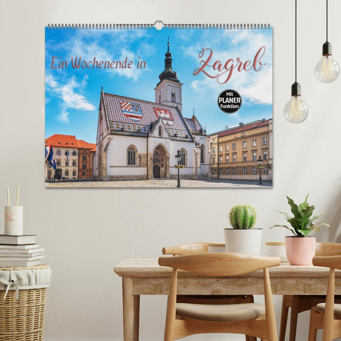 Ein Wochenende in Zagreb (CALVENDO Wandkalender 2025)