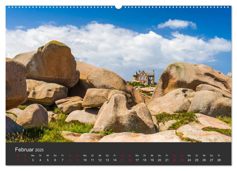 Côte de Granit Rose - Ein Küstenbereich in der Bretagne (CALVENDO Wandkalender 2025)