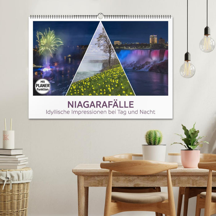 NIAGARAFÄLLE Idyllische Impressionen bei Tag und Nacht (CALVENDO Wandkalender 2025)