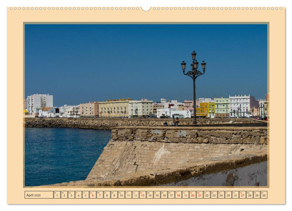 Cadiz - die weiße Stadt am atlantischen Ozean (CALVENDO Premium Wandkalender 2025)