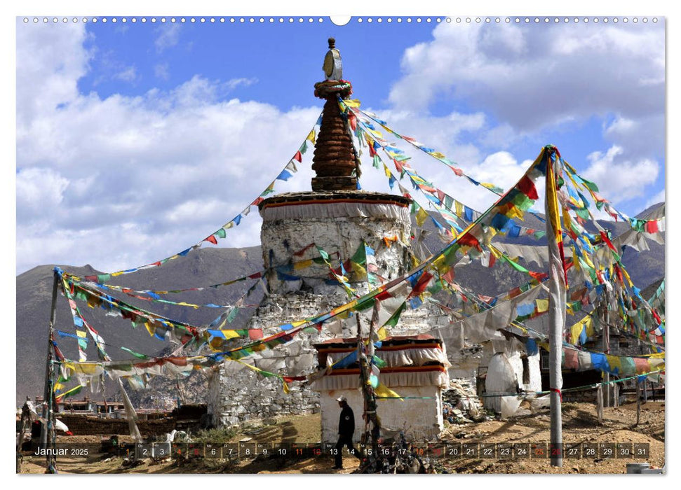 Stupas – Buddhistische Sakralbauten 2025 (CALVENDO Premium Wandkalender 2025)