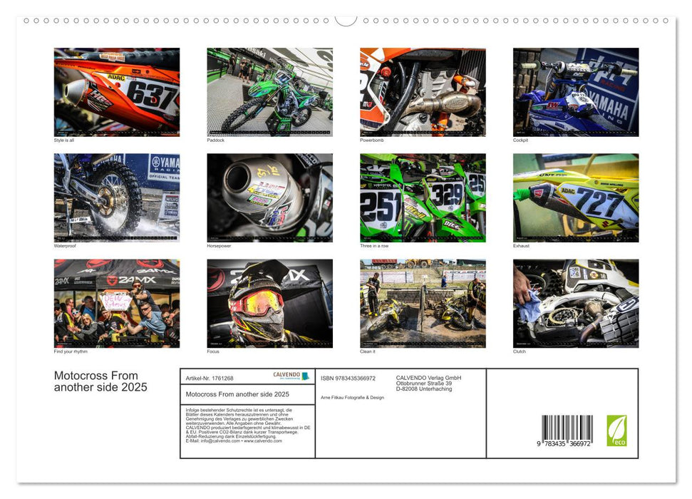 Motocross From another side 2025 (CALVENDO Premium Wandkalender 2025)