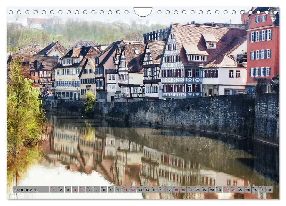 Stadtspaziergang durch Schwäbisch Hall (CALVENDO Wandkalender 2025)