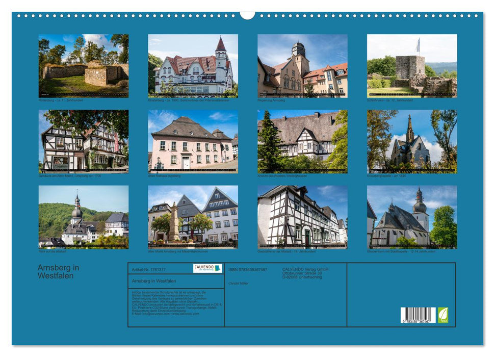 Arnsberg in Westfalen (CALVENDO Wandkalender 2025)