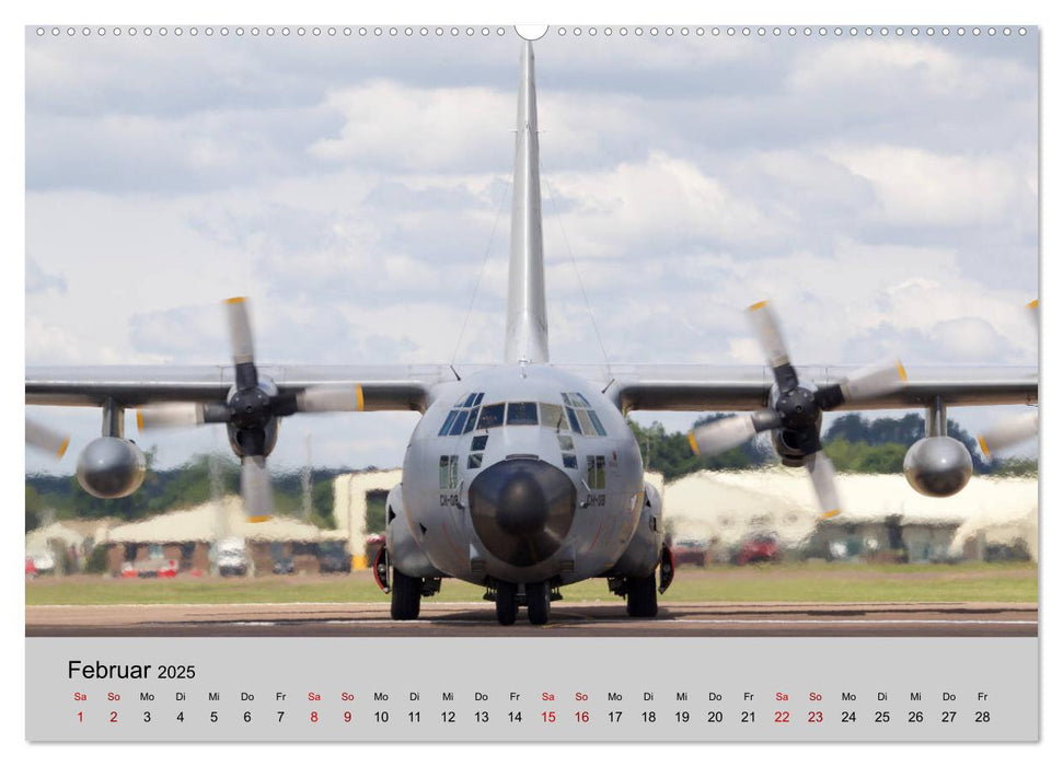 Transportflugzeug C-130 Hercules (CALVENDO Premium Wandkalender 2025)