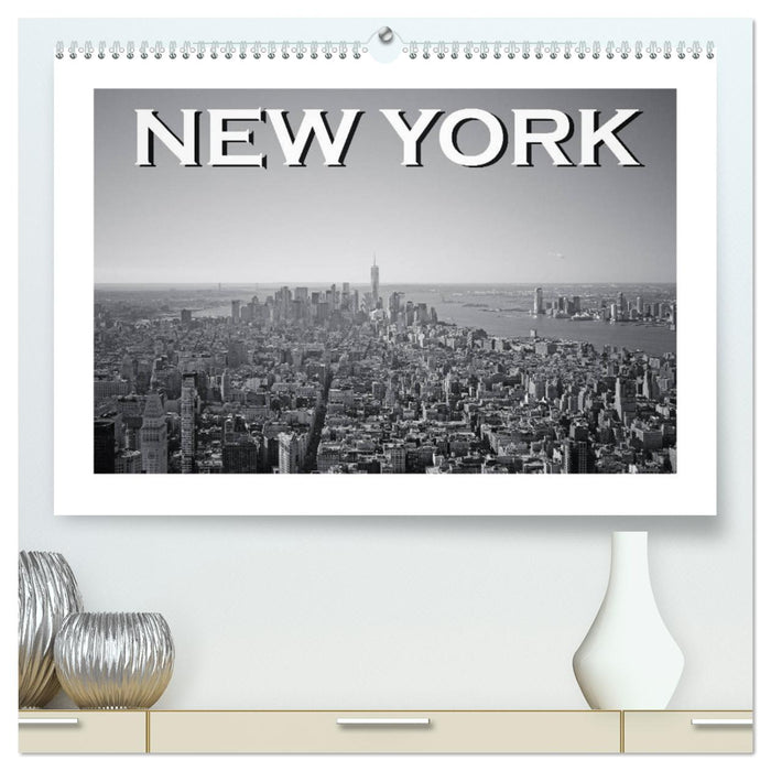 New York in schwarz weiss (CALVENDO Premium Wandkalender 2025)