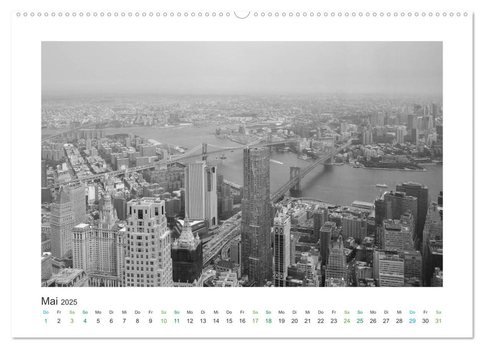 New York in schwarz weiss (CALVENDO Premium Wandkalender 2025)