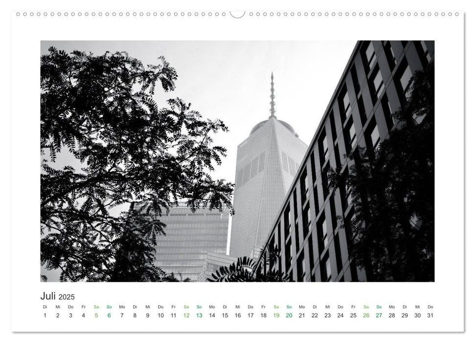 New York in schwarz weiss (CALVENDO Premium Wandkalender 2025)