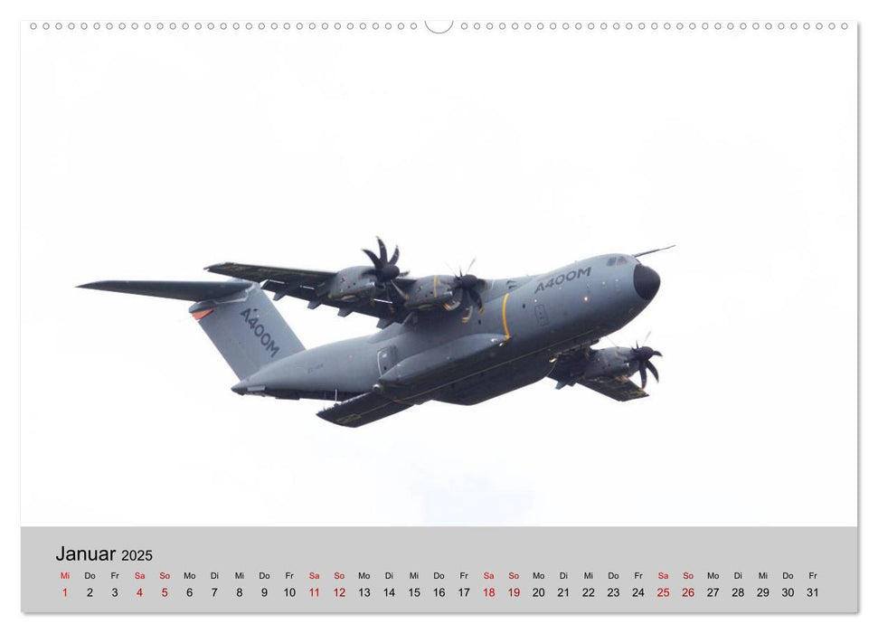 Transportflugzeug Airbus A400M Atlas (CALVENDO Premium Wandkalender 2025)